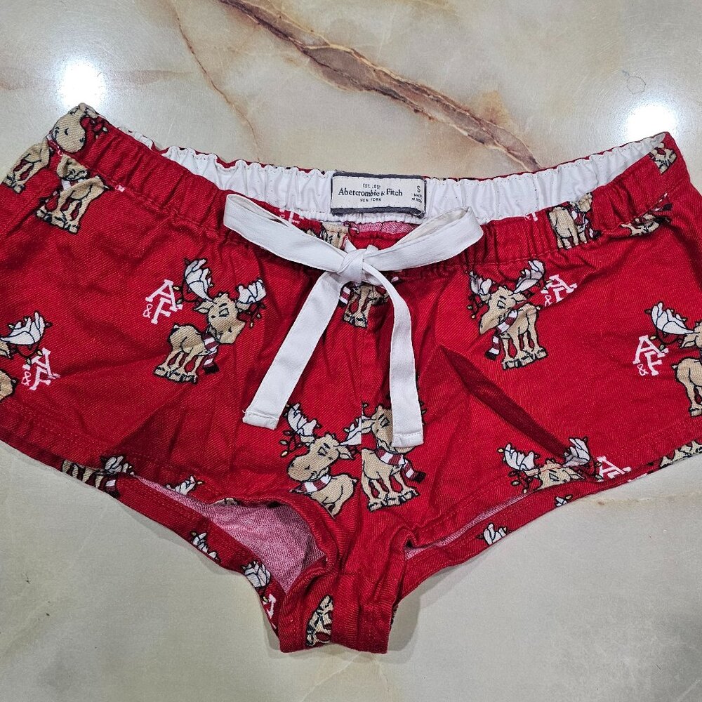 Abercrombie & Fitch Sleep Shorts Christmas Holiday Small
